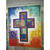 Stained Glass Cross Quilt