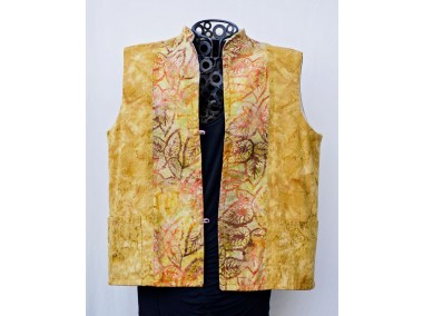 Fall Colors Batik Vest
